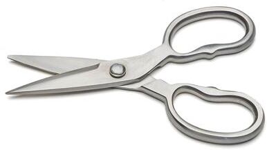 Kings County Tools Stainless Steel Kitchen Scissors - Multipurpose Shears - Buff Satin Finish