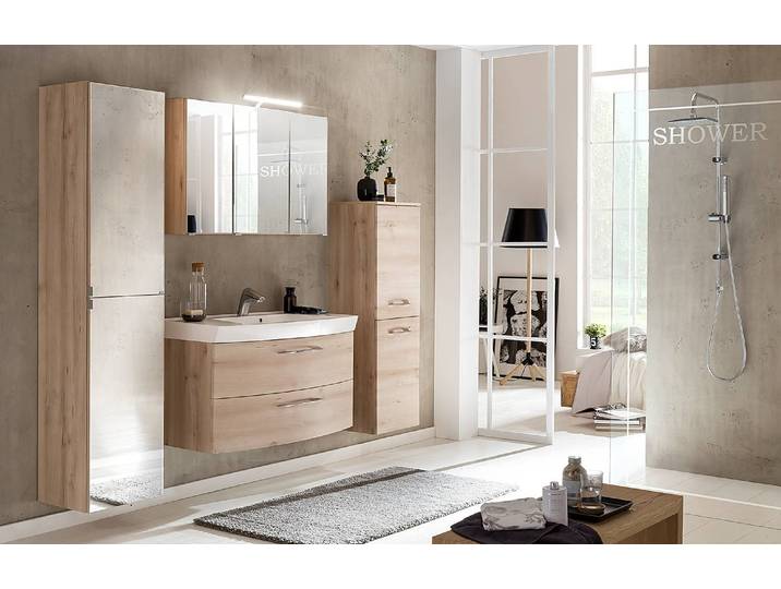 Meuble midi 40 x 130 x 35cm Marron/Imitation hêtre