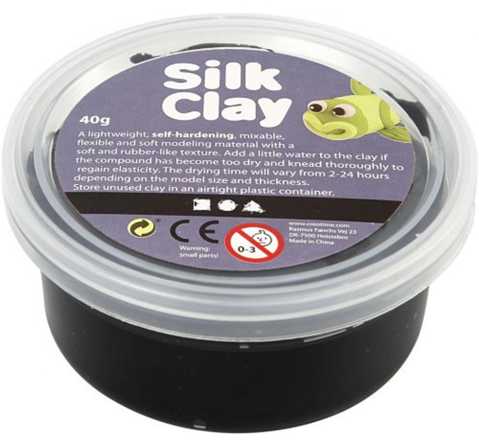 Creative Silk Clay modelleerklei zwart 40 gram