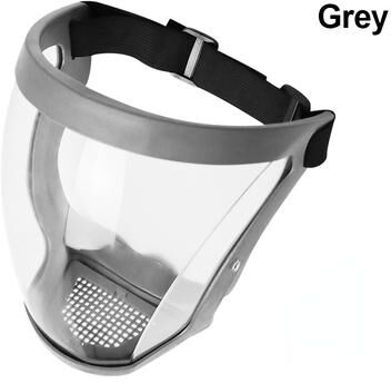 Youfap Market Home Kitchen Splash Protection Mask Anti Fog, Reusable Full Face Shield Windproof With Filter pale