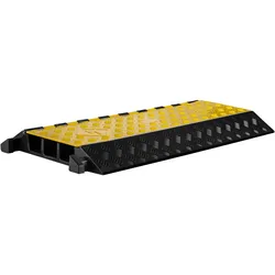 Wiltec, Kabelschutz + Kabelführung, Kanal Kabelbrücke 50t 40km/h Überfahrschutz 95x49x8cm Kabelkanal Kabel (Kabelbrücke, 95 cm)