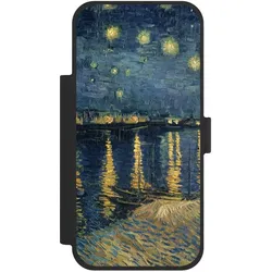 Nivocase Klapphülle für Apple iPhone 18 Pro Max Handyhülle aus Kunst Leder NIVOflip schwarz Kunst Malerei (Apple iPhone 18 Pro Max), Smartphone Hülle, Schwarz