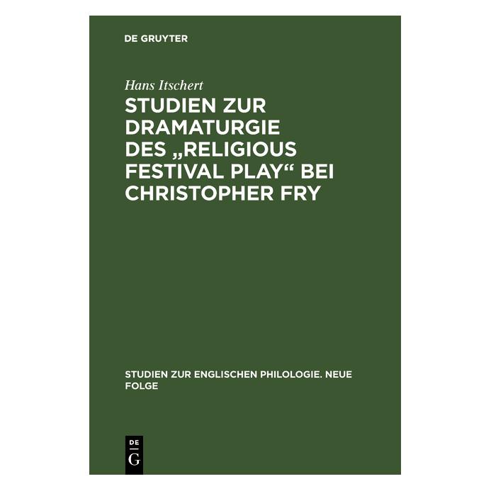 De Gruyter Itschert:Studien zur Dramaturgie des R (Englisch, Hardcover, Hans Itschert) (67767547)