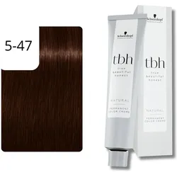 2x Schwarzkopf, Haarfarbe, True Beautiful Honest Tbh 547 W Light Brown Beige Copper 60ml (547 W Hellbraun Beige Kupfer)