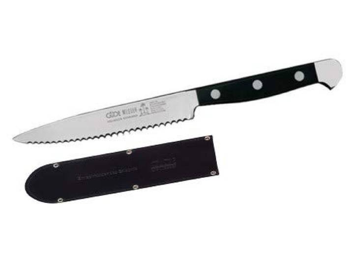 Tomatenmesser Alpha 13 cm mit Messerscheide von Güde, Solingen