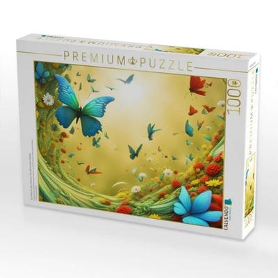 CALVENDO Puzzle Ein Motiv aus dem Kalender Vier Jahreszeiten Fraktale | 1000 Teile Lege-Größe 64x48cm Foto-Puzzle für glückliche Stunden