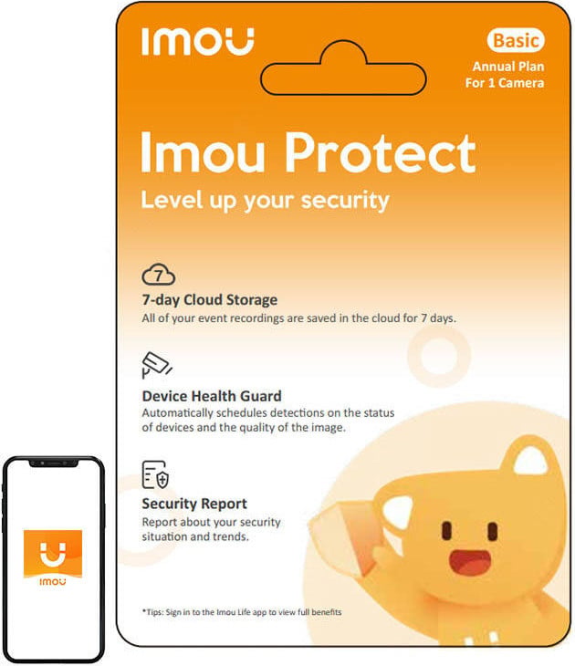 Imou Protect Basic Cadeaubon Jaarplan