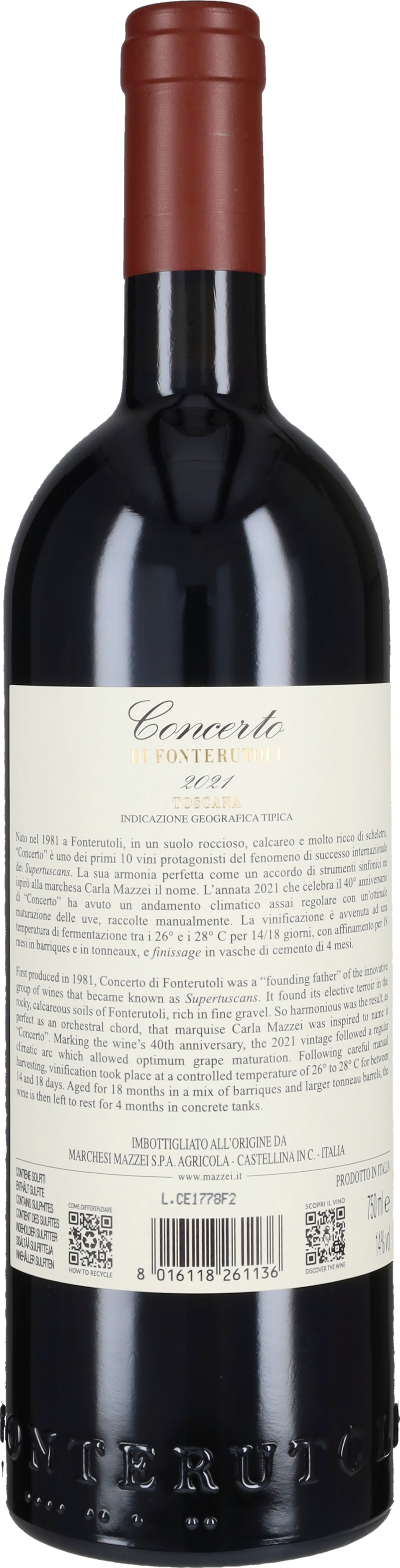 Rotwein 'Concerto di Fonterutoli' Castello di Fonterutoli - Mazzei 2021
