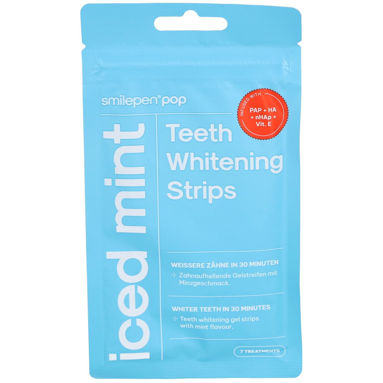 Smilepen Pop Teeth Whit Strips Iced Mint 7 x 2 Stk 7x2 St Sonstige