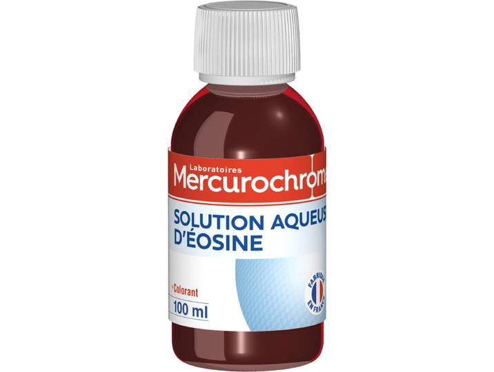 Mercurochrome Désinfectant Solution Aqueuse d'Éosine 100 ml