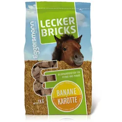 Eggersmann Lecker Bricks Banane & Karotte | 1kg Pferdesnack