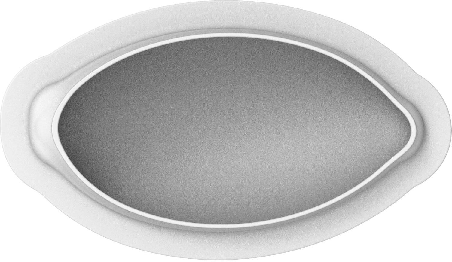 Backform "Silikomart – Zitrone 700 Silikon, mit Ausstecher", rot (grau, rot), B:9,5cm L:19cm T:7,5cm, Kunststoff, Silikon, Küchenformen, Backform grau, rot B/H/L: 9,5cm x 19cm