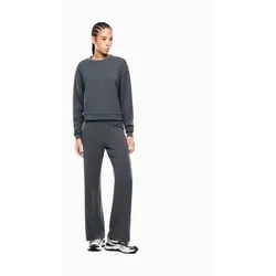 EA7 für Damen. 7W000975_AF24375 Trainingsanzug aus grauer elastischer Modal-Mischung (S), Sportlich, Polyester, Langarm