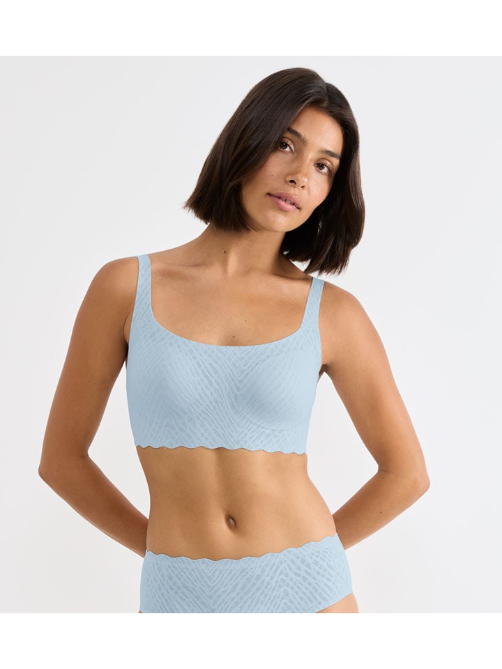 Sloggi Bustier ''Zero Feel" in Hellblau - M
