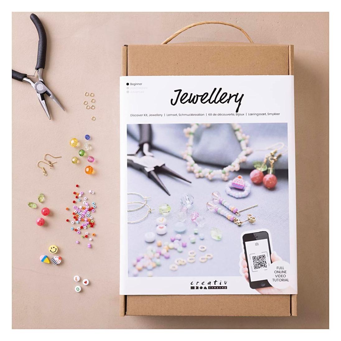 Creativ Company DIY Kit - Starter Craft Kit Jewellery Vibrant colours (970857)