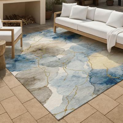 Addison Rugs Machine Washable Indoor/ Outdoor Floral Mara Chantille Rug