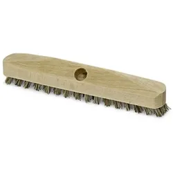 Schrubber Nölle Holzschrubber 29 cm mit Stielloch mit Stielloch, Besatz aus Kunststoff Fibre-Ersatz