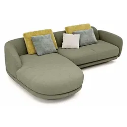 Segmüller Werkstätten Ecksofa Miu03 Stoff Grün
