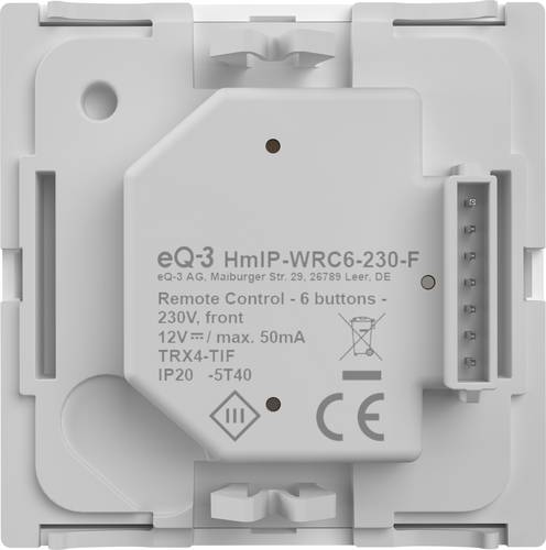 Homematic IP Wandtaster Funk Wandtaster - 6-fach, 230V