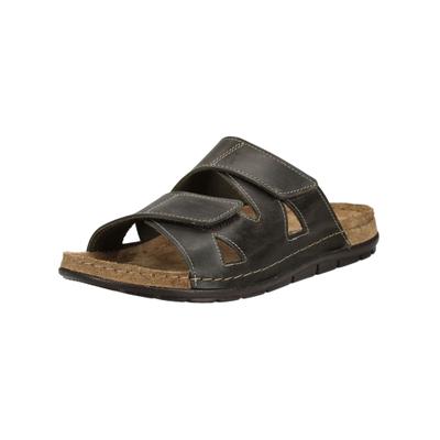 Pantolette ROHDE "Rohde Pantoletten Leder", Herren, Gr. 41, grün (olive), Leder, Schuhe Pantolette