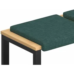 vidaXL Bankkissen 4 Stk. Stoff Dunkelgrün Tiefe 35 cm