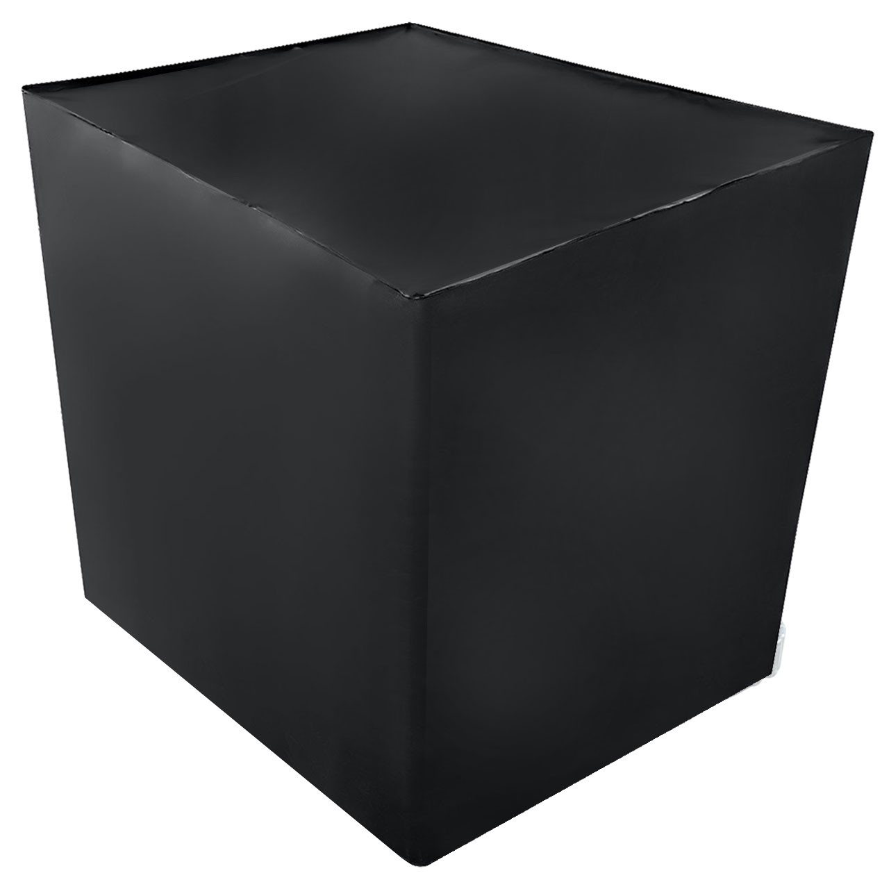REKUBIK IBC Cover UV-Schutz Folie XXL geschlossen in Schwarz 800l IBC (120x80x116cm)