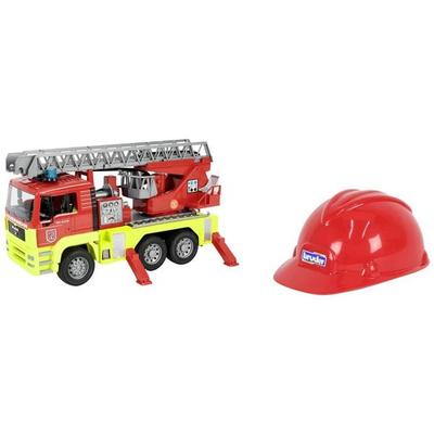 MAN TGA Feuerwehr m. Drehleiter + L&S Modul+Feuwerwehr Spielhelm
