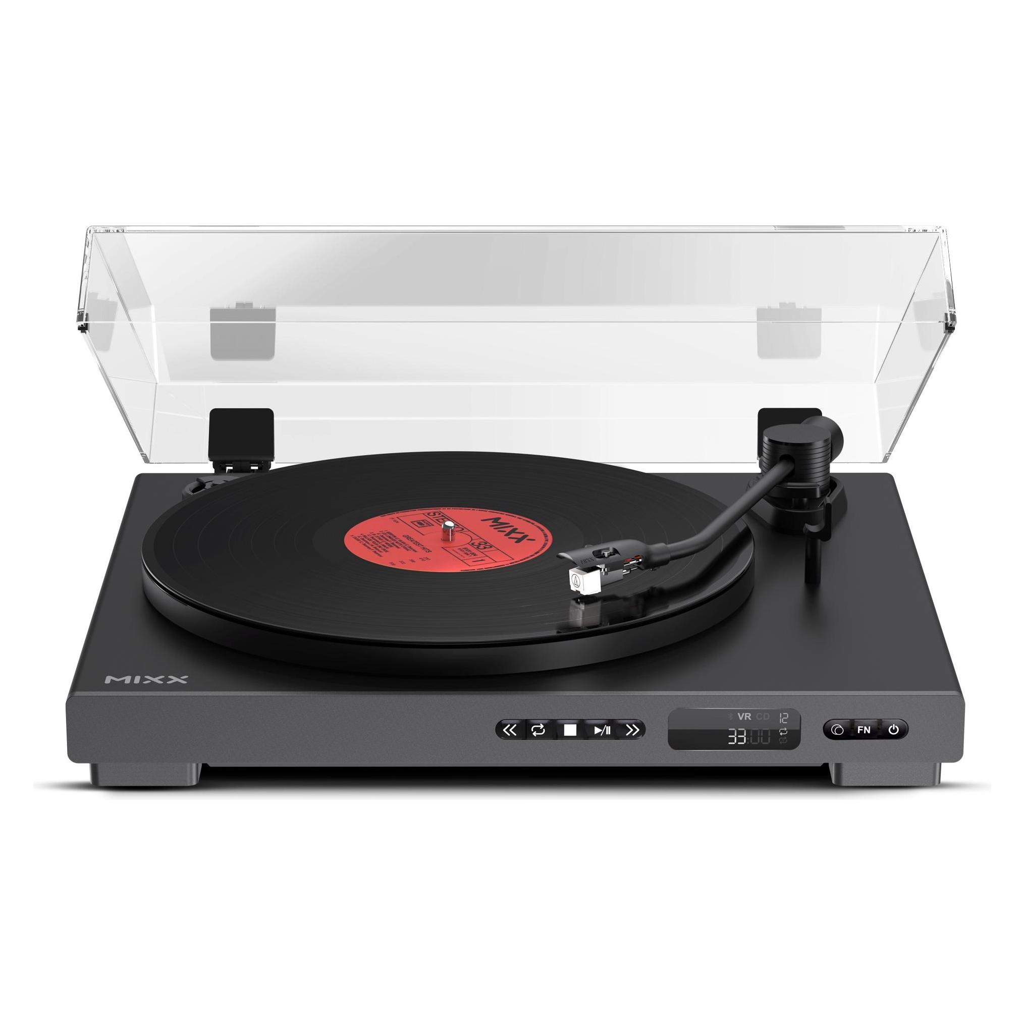 Mixx Analog Plus 2-in-1 Plattenspieler und CD-Player (Vollautomatisch) (MRRP-85-BK-582)