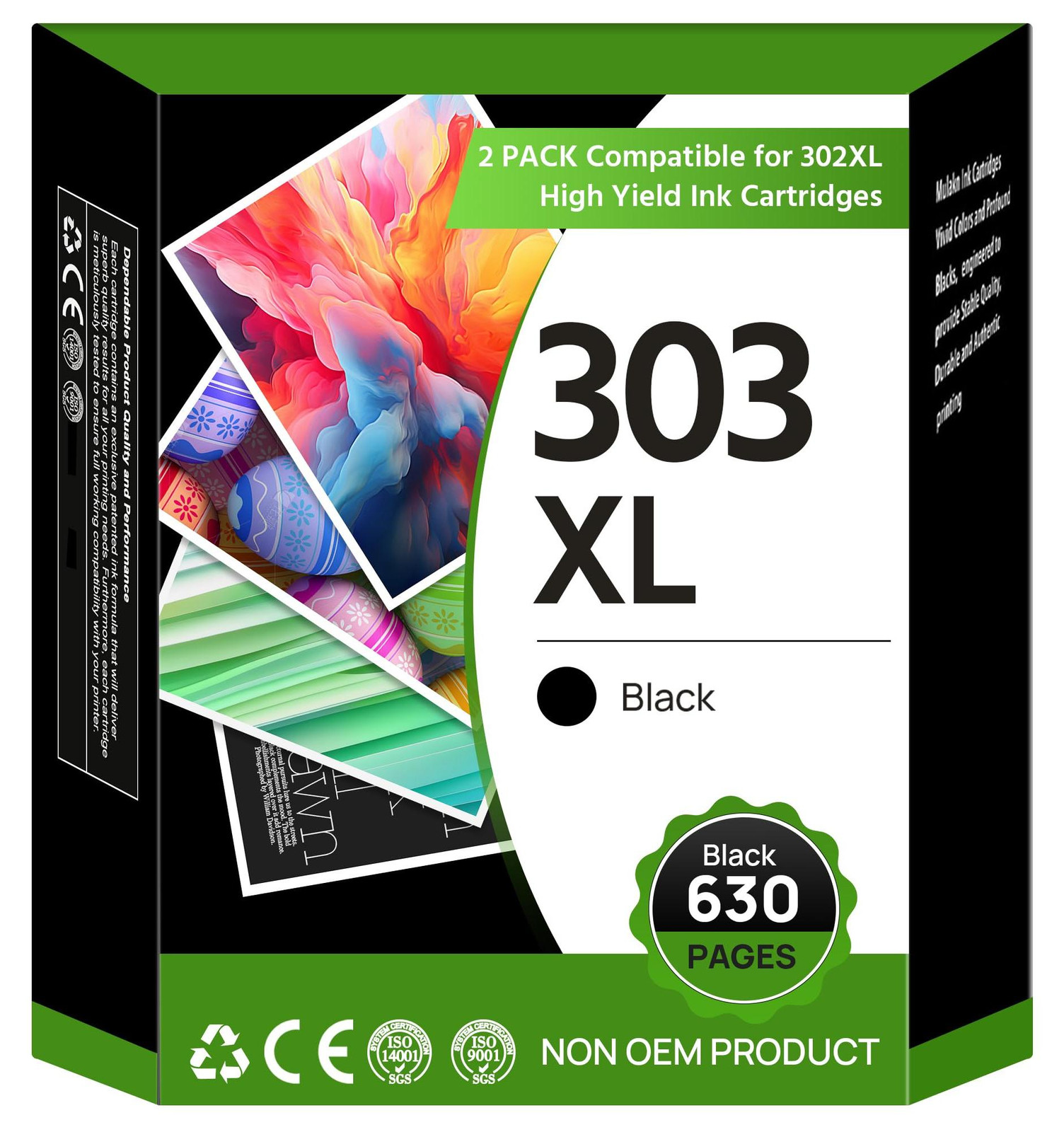 Washope 303XL printerpatronen compatibel met HP Envy Photo 7134