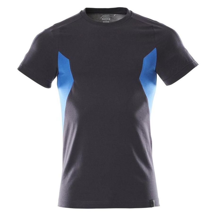 Mascot T-Shirt, moderne Passform T-shirt Grösse 4XLONE, schwarzblau/azurblau (4XL) (229309)