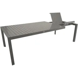 Ausziehtisch BAGO XL 195/255X120cm, Aluminium silbergrau