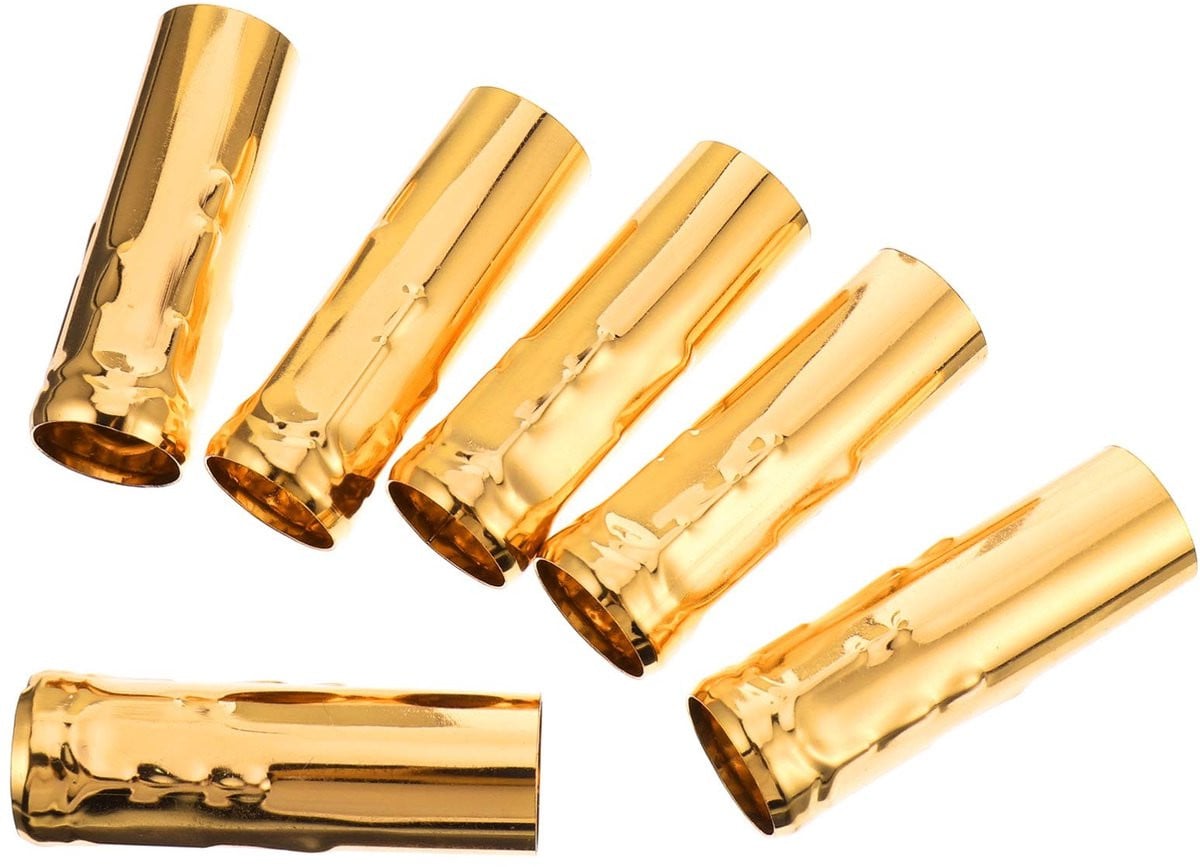 OmGoods Dailygoody E14 Kaarsenhouder Hulzen - Goud - Metalen Kandelaar Afdekking voor Kroonluchters