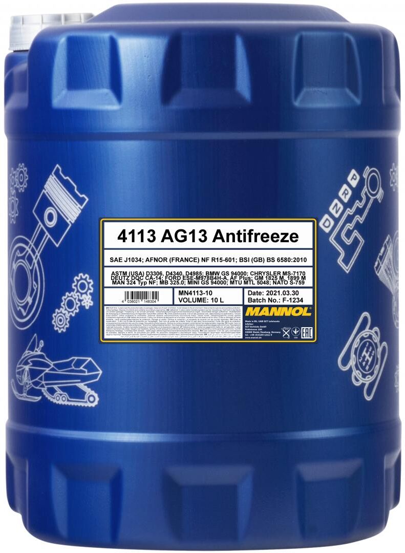 Sct - Mannol Frostschutz Mannol Antifreeze Ag13 Hightec [10l] Mn411310 10l