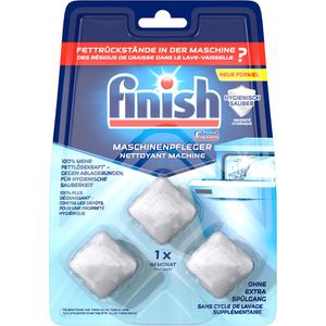 finish Spülmaschinenreiniger Calgonit Maschinenpfleger, Tabs, gegen Fett, Kalk, Ablagerungen & schlechte Gerüche, 3 Stück