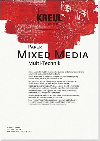 KREUL Mixed Media, A4, 300 g, 10 Blatt, 10 Stk