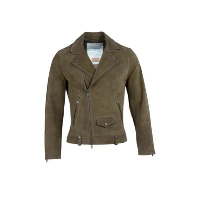 Outdoorjacke STILL NORDIC "Still Nordic Jacket Owen", Herren, Gr. M, braun (olive), Obermaterial: 100% Leder, Jacken Outdoorjacke