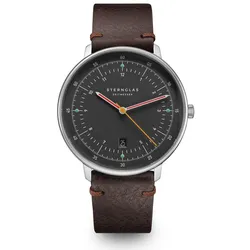 STERNGLAS - HAMBURG - neugraphit - silber - Field signalgelb/ 42MM