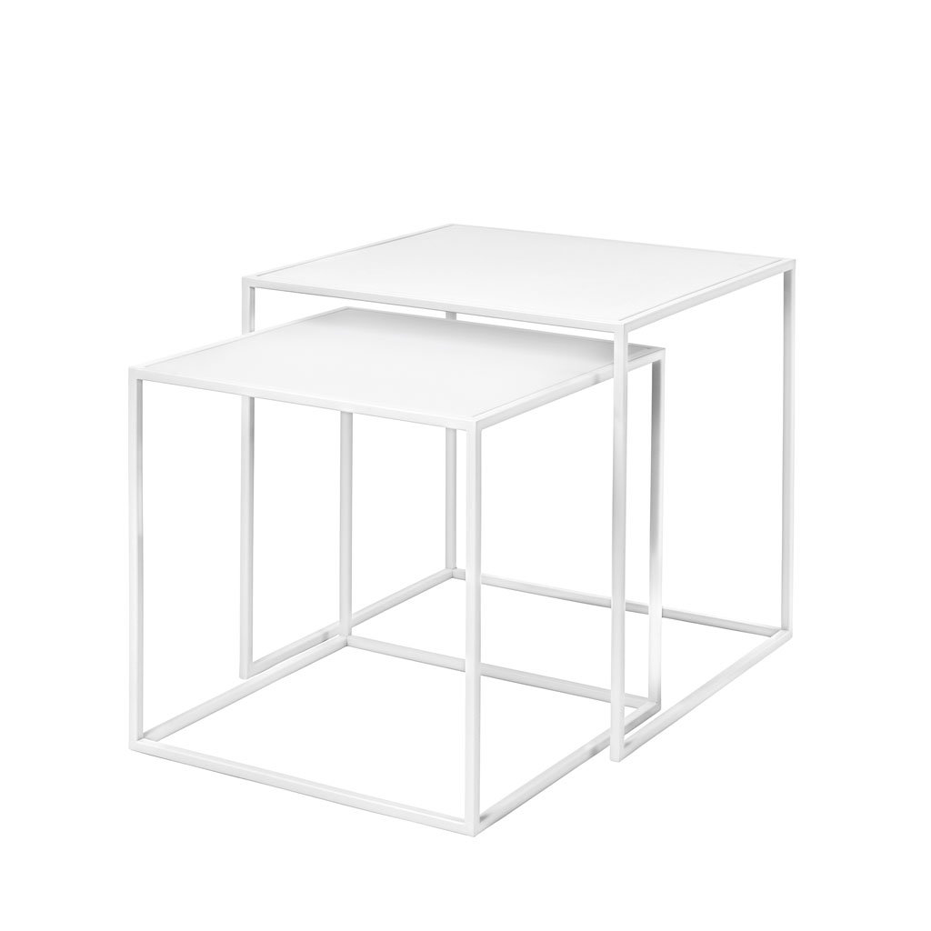 blomus Fera Set - 2 Beistelltische (White) White 66198
