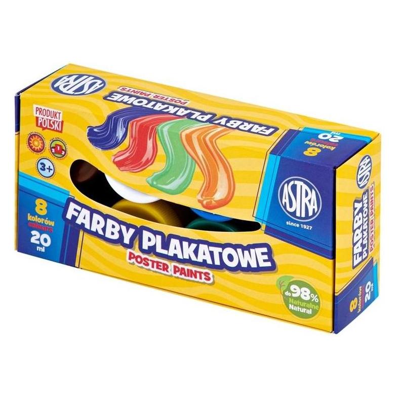 Astra Plakatfarben 8 Farben 20ml (20 ml) (54627190)