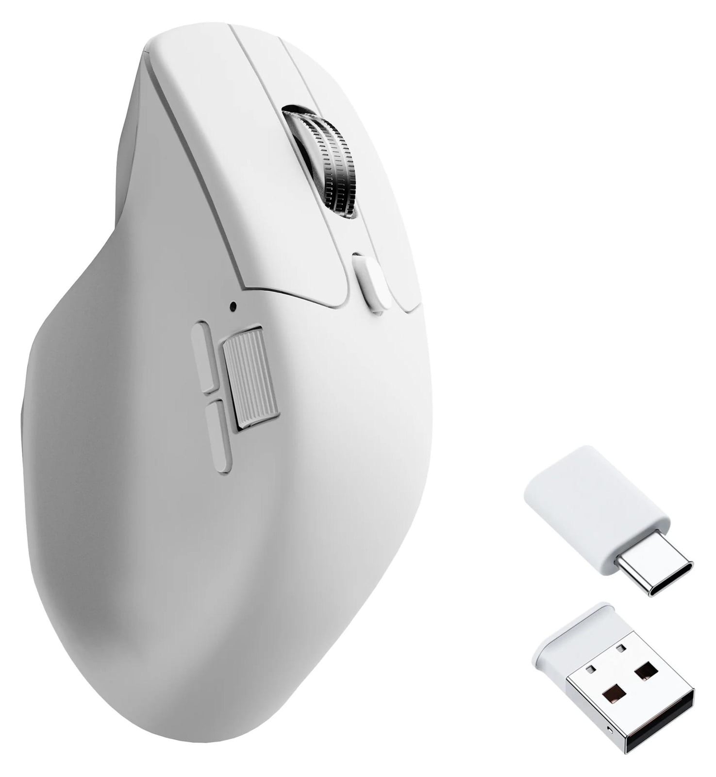 Keychron M6S-B72 Draadloze Muis met Optische Sensor, Bluetooth en USB Type-C, 12000 DPI, Wit