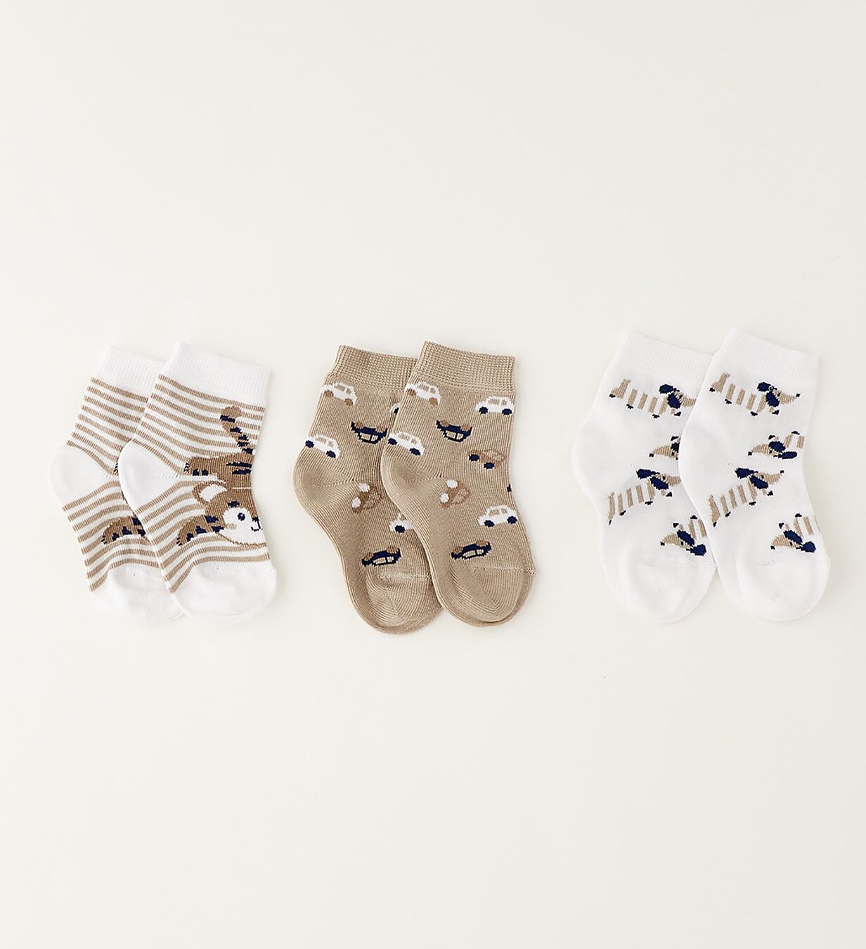 Socken IDO "BABY BOY ACCESSORIES", Jungen, Gr. 12,5, beige (optical weiß), Baumwolle, Socken Socken