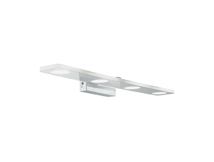 EGLO LED Wandlampe Cabus, Wandleuchte Spiegelleuchte aus Metall und satiniertem Kunststoff, Badezimmer Lampe in Chrom, Feuchtraumleuchte warmweiß, IP44, L 58 cm