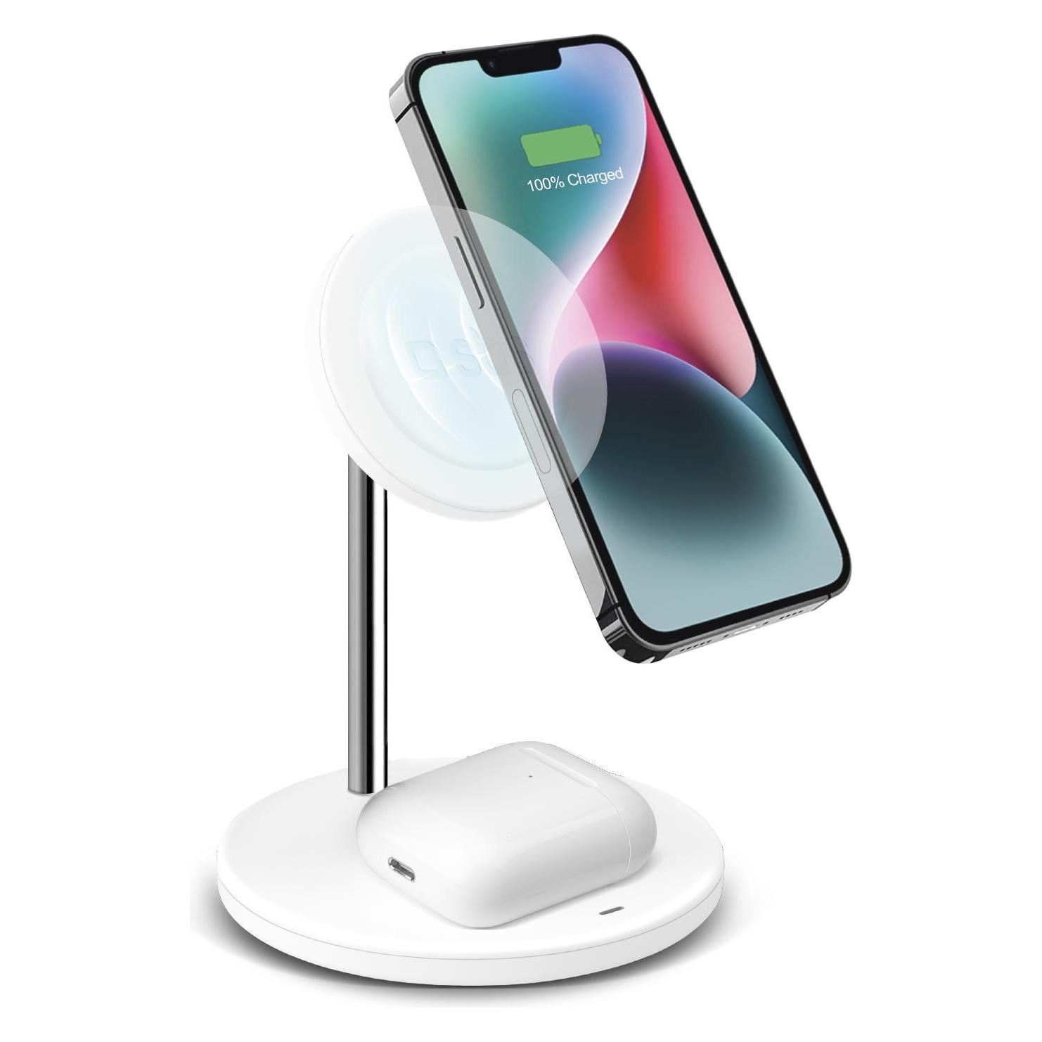 SBS Wireless Charger Station 2 in 1 (15 W) (TEWIRMAG2IN1)