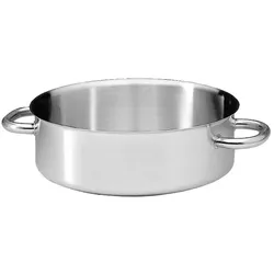 Bourgeat Excellence flacher Bratentopf aus Edelstahl, 36 cm (697036)