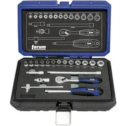 Forum Professional Solutions, Steckschlüssel + Stecknuss, Steckschlüssel Grt. 1/4" 19tlg.