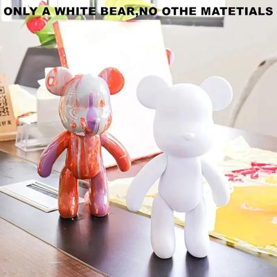 Uplift Essentials DIY Fluid Bear Sculpture Kit Creative Handmade Violent Bear Art For Home Decor And Gifts 7 In