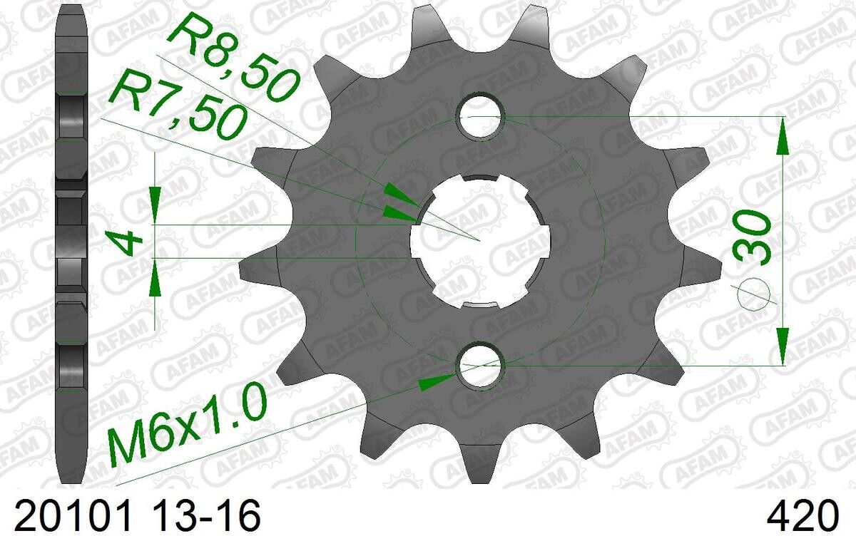 AFAM 20101-13 Chain Pinion