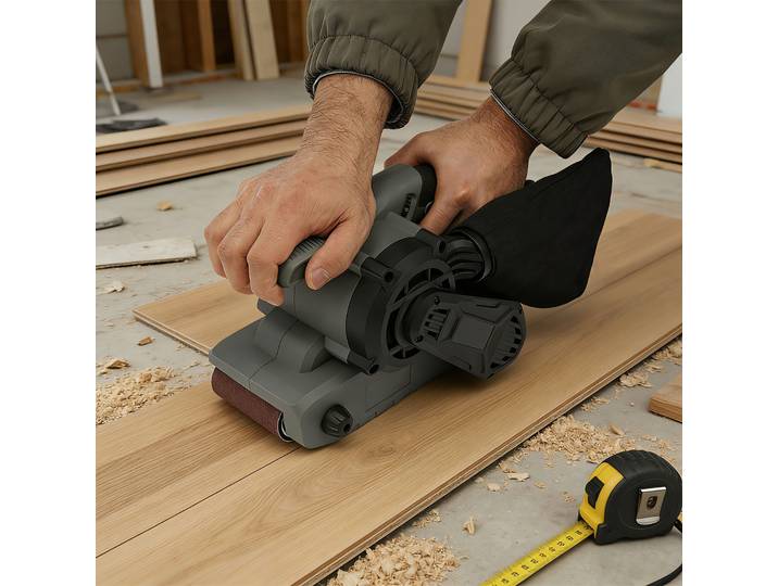 Ponceuse à bande multifonctionnelle, ponceuse à bande sans fil, polisseuse à 6 vitesses réglables