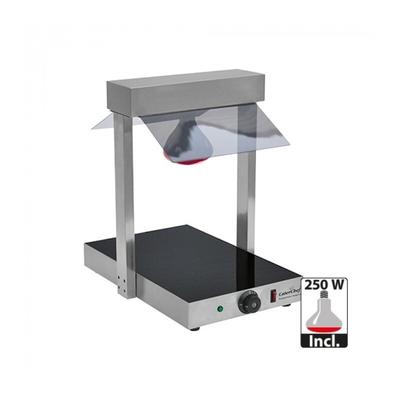 Heizplatte GN1/1 m/Brücke | 510W | Schutzabdeckung aus Acrylglas und Infrarotlampen | 377x575x570(h)mm .