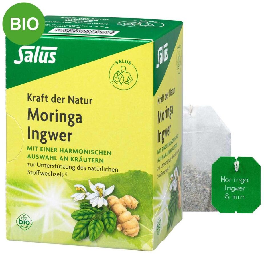 Moringa Ingwer Kräutertee Kraft der Natur Salus 15stk